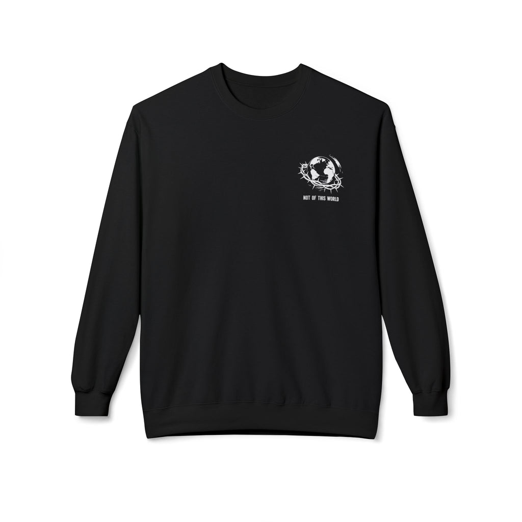 Seek First the Kingdom Sweatshirt — Christian Mountain Crewneck (Matthew 6:33)
